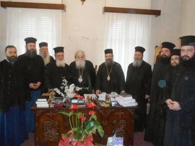 Ο Μητροπολίτης Κεφαλληνίας κ.κ. Σπυρίδων...