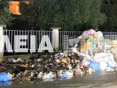  Πύργος: Ξανά στις φλόγες τα σκουπίδια