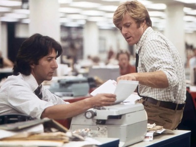 Με τον Ντάστιν Χόφμαν στο "Όλοι οι ...