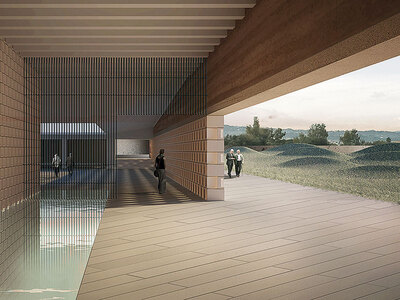 Άποψη της αυλής καύσης