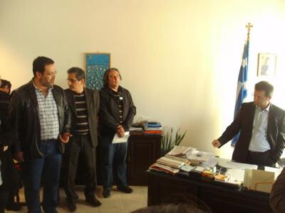 Διαμαρτυρία στην Περιφερειακή Εκπαίδευση...