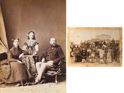 Η οικογένεια Κλάους γύρω στο 1870. Ο Γου...