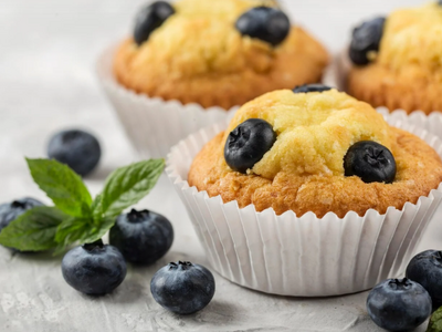 Συνταγή για υγιεινά muffins με μύρτιλλα