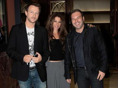 Ο Κώστας Καραφώτης με την Κέλλυ Κελεκίδο...