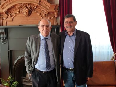 Συνάντηση Νίκου Παπαδημάτου με τον Κώστα Πελετίδη