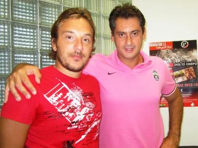 Ο Παναγιώτης Ρουμελιώτης με τον Παναγιώτη Χρηστιά