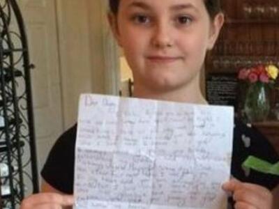 10χρονη ξαναβρήκε το γράμμα που είχε γρά...