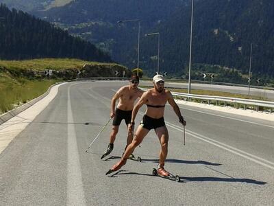 Δείτε πως κάνουν προετοιμασία οι χιονοδρ...