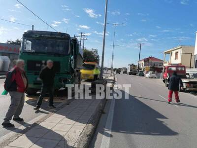 Πάτρα: Τροχαίο ΙΧ με φορτηγό στην Παραλία 