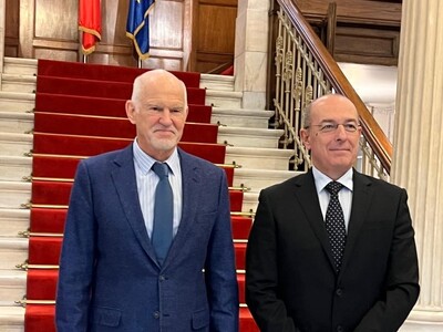 Συνάντηση Γιώργου Παπανδρέου με τον Ιταλ...