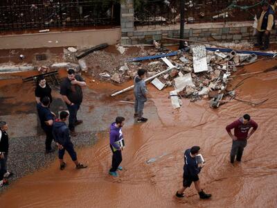 Την οδύνη του για θύματα της θεομηνίας ε...