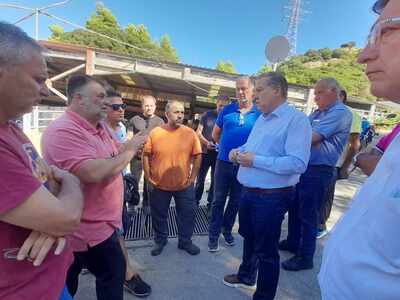 Πάτρα: Επίσκεψη Κώστα Σβόλη στην Ξερόλακκα