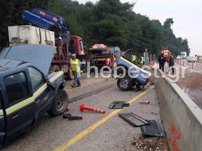 Πατρών - Κορίνθου: Αγροτικό όχημα κόπηκε...