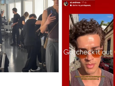 Εκανε backstage αναρτήσεις από το τελευταίο show