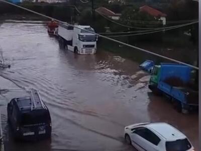 Σοβαρά προβλήματα στη Λέσβο από την κακοκαιρία