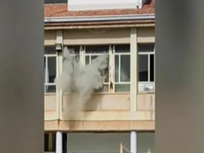 Βίντεο από τη φωτιά στο σχολείο της Άμφι...
