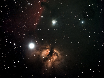 Tο Νεφέλωμα της Φλόγας στον ουρανό της Πάτρας