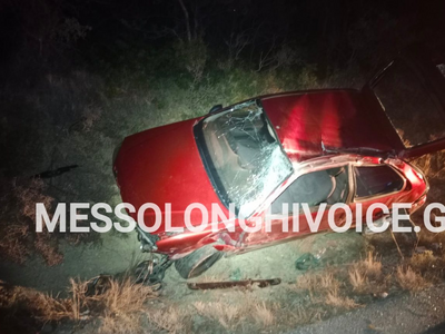 Μεσολόγγι: Θανατηφόρο τροχαίο με θύμα 27χρονο