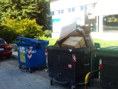 Πάτρα: Όταν η cosmote αγνοεί τους κάδους...