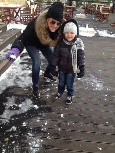 H Αγγελική Ορδίτη οικογενειακώς στην Αράχωβα