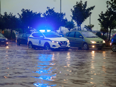 Κακοκαιρία στην Μηλίνα Πηλίου. Τρίτη 5 Σ...
