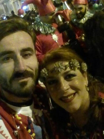 O Γιώργος Μαυρίδης με την Σοφία Ηλιοπούλου (2019)