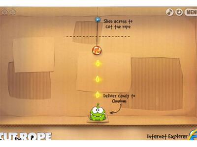 Cut the Rope στον υπολογιστή σας