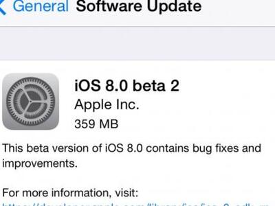 iOS 8 beta 2: Διαθέσιμο για τους developers