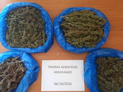 Ηλεία: Κατασχέθηκε σχεδόν ενάμισι κιλό κ...