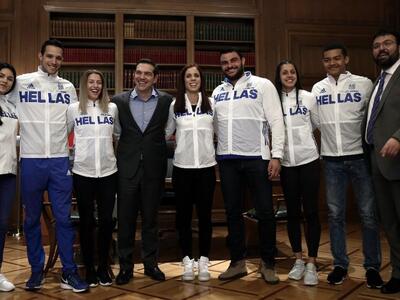 Τους αθλητές της εθνικής αποστολής του Π...