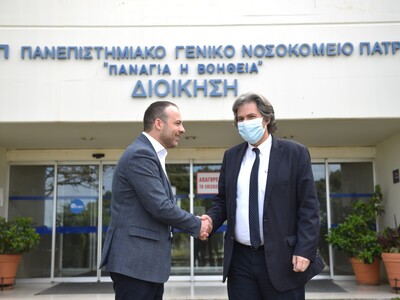 Επίσκεψη του Θεμιστοκλή -Ανδρέα Μπάκα  σ...