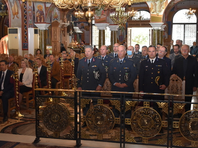 ΠΑΤΡΑ - ΦΩΤΟ: Ο εορτασμός του προστάτη της Αστυνομίας Αγίου Αρτεμίου