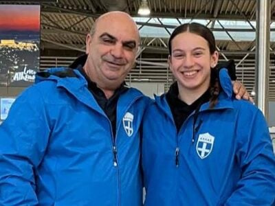 Με τον προπονητή της Ηλία Τσοπάνογλου