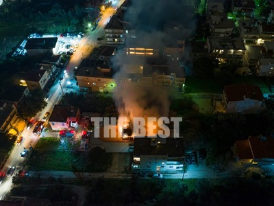 Πάτρα: Φωτιά σε σπίτι στην Πανεπιστημίου- ΦΩΤΟ