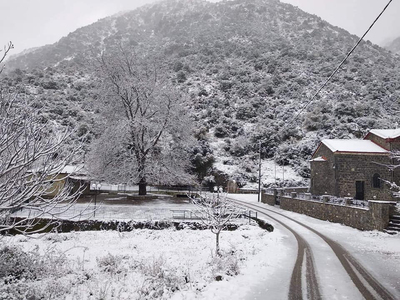 Μόνο το 3% της Ελλάδας καλύπτεται με χιόνια