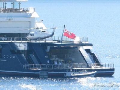 Η θαλαμηγός Octopus στο Φισκάρδο 