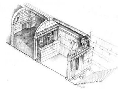 Αμφίπολη: Υποστήλωση στον τρίτο θάλαμο π...