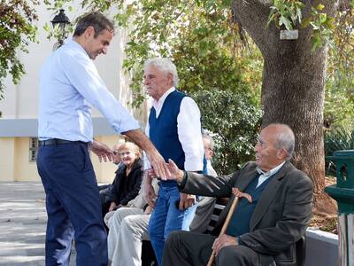 Στο Μοσχάτο ο Κυρ. Μητσοτάκης