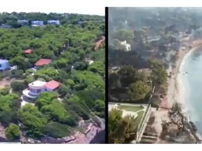 Το Μάτι πριν και μετά την καταστροφική -ΒΙΝΤΕΟ 