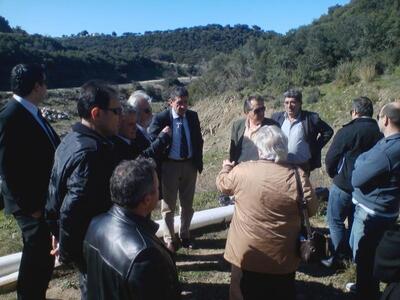 Αυτοψία αντιπεριφερειάρχη στη λιμνοδεξαμενή Ντάσκα
