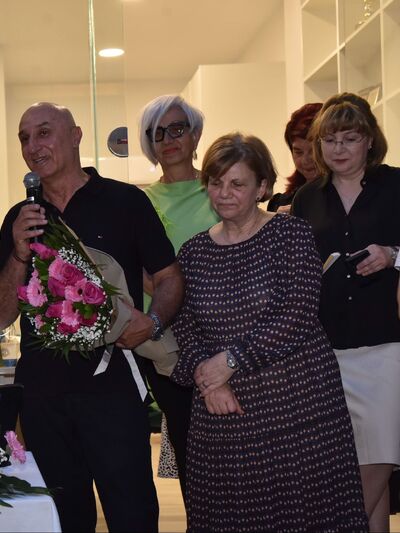 Ο Φώτης Δημακόπουλος με την Ράνια Σπυροπ...