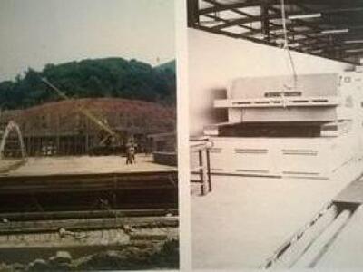 Έργα κατασκευής εργοστασίου- Φωτό από το...