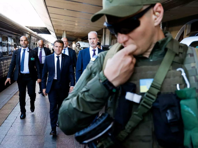 Έφτασαν στο Κίεβο Μακρόν, Σολτς, Ντράγκι