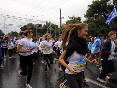Μαζική η συμμετοχή στον Μαραθώνιο παρά τ...