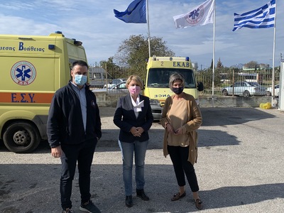 Χριστίνα Αλεξοπούλου : Επίσκεψη στο ΕΚΑΒ...