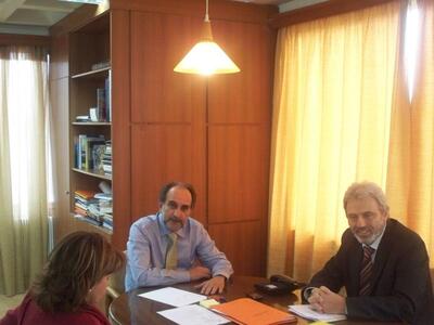 Συνάντηση Κατσιφάρα με Δήμαρχο Ναυπάκτου