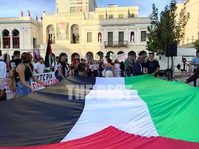 Πάτρα: Πορεία αλληλεγγύης στον παλαιστιν...