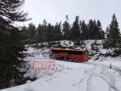 Καλάβρυτα: Περιπέτεια στα χιόνια για του...