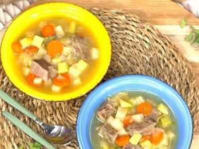 Κρεατόσουπα με λαχανικά 