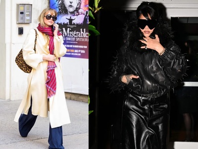 Τζένιφερ Λόρενς και Ριάνα με μεγάλα μαύρα γυαλιά